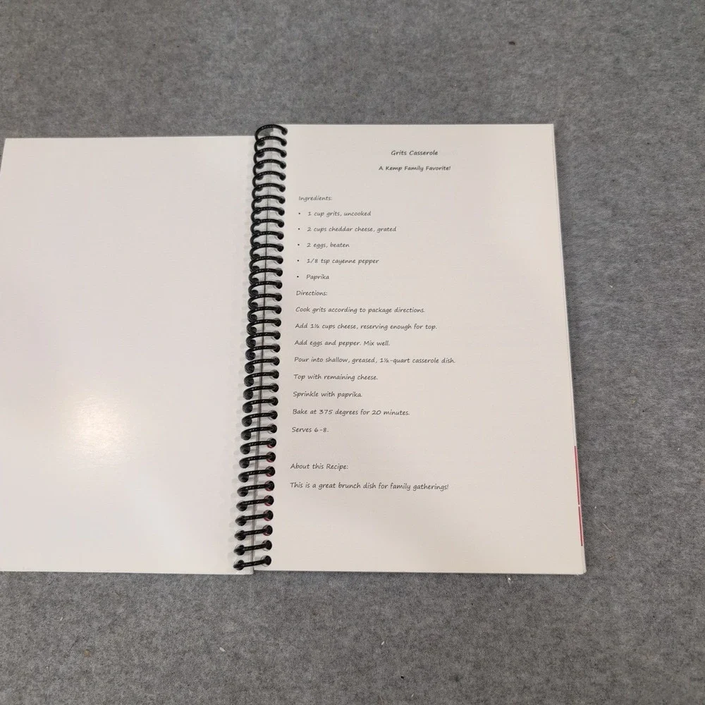 Georgia Grub Cookbook First Lady Marty Kemp Governor Staff Recipes Spiral Bound - Picture 3 of 3